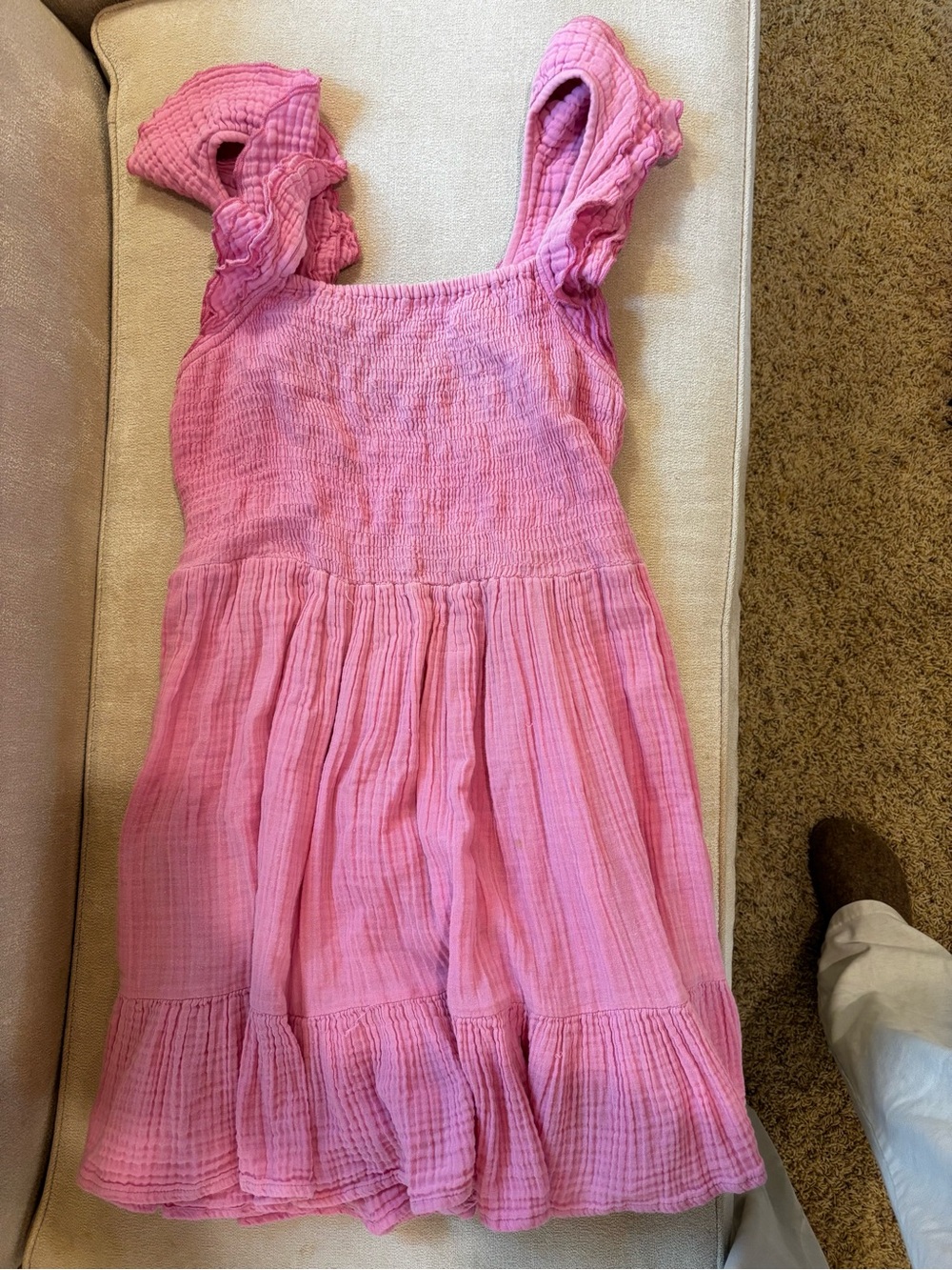 Mille Pink Mini Dress with Ruffle Straps